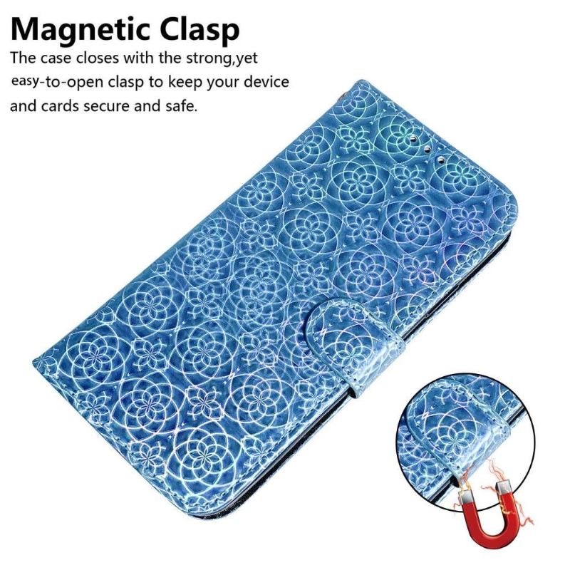 Flip Case Für Xiaomi 12 Pro Holografische Blumen