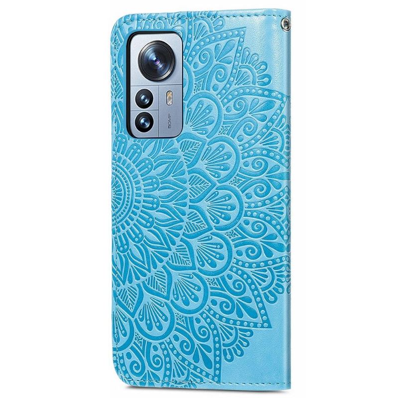 Flip Case Für Xiaomi 12 Pro Mandala-blatt