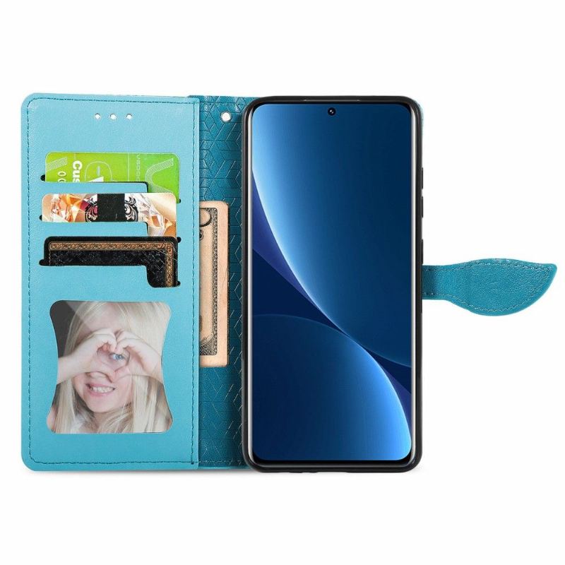 Flip Case Für Xiaomi 12 Pro Mandala-blatt