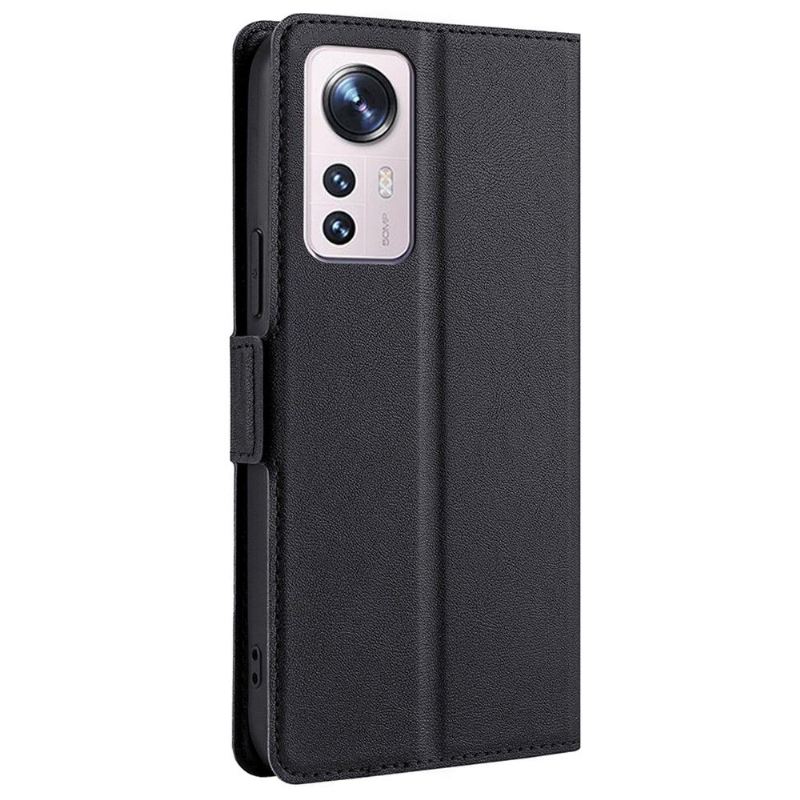 Flip Case Für Xiaomi 12 Pro Minimalistisches Business Aus Kunstleder