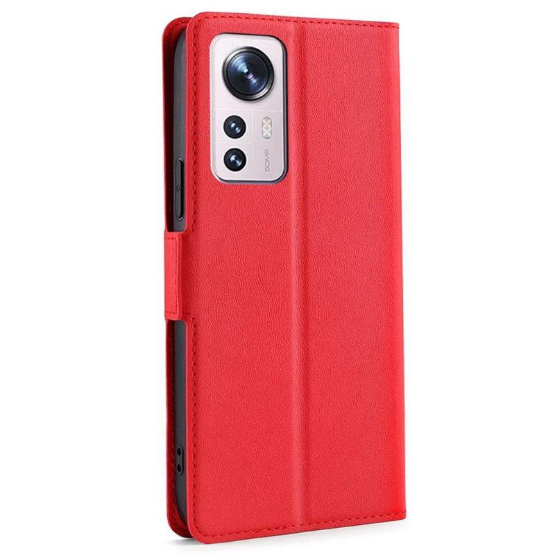 Flip Case Für Xiaomi 12 Pro Minimalistisches Business Aus Kunstleder