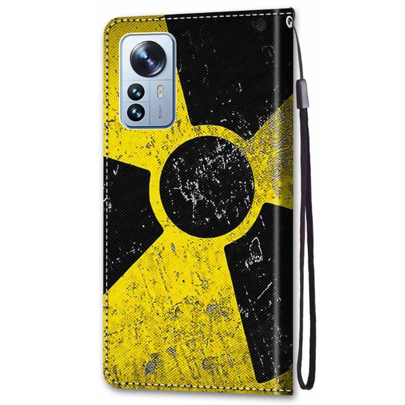 Flip Case Für Xiaomi 12 Pro Radioaktives Symbol