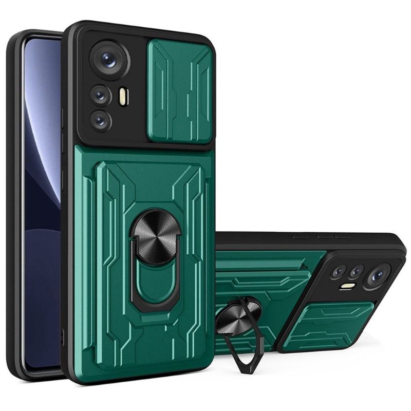 Hülle Für Xiaomi 12 Pro Kameraschlitten-stützfunktion + Kartenhalter