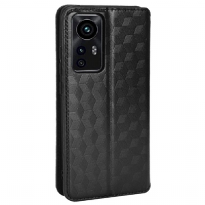 Lederhüllen Für Xiaomi 12 Pro Flip Case Designgeometrie