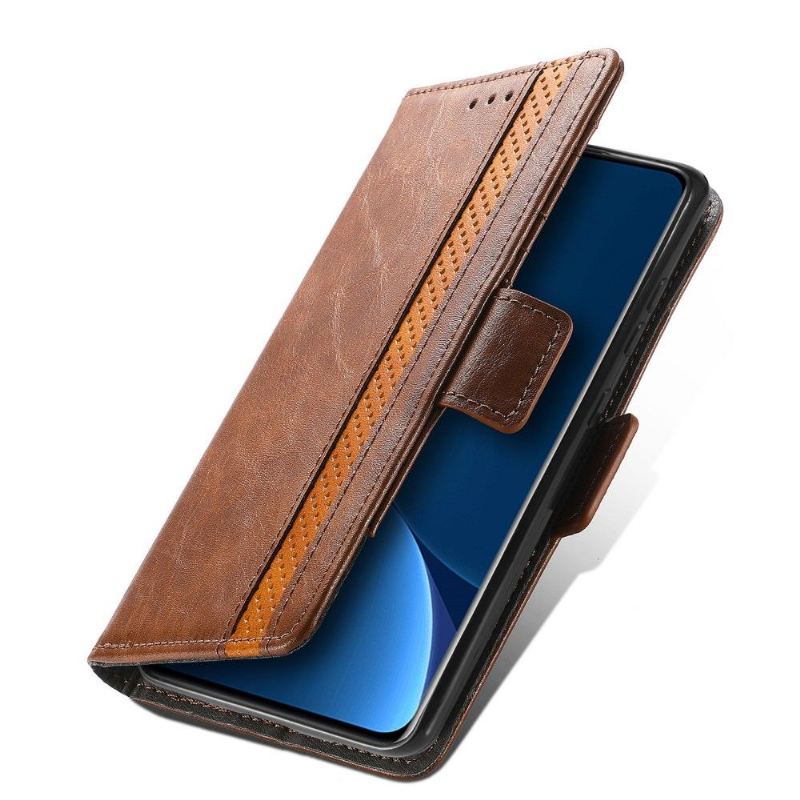 Lederhüllen Für Xiaomi 12 Pro Flip Case Geschäft Umdrehen