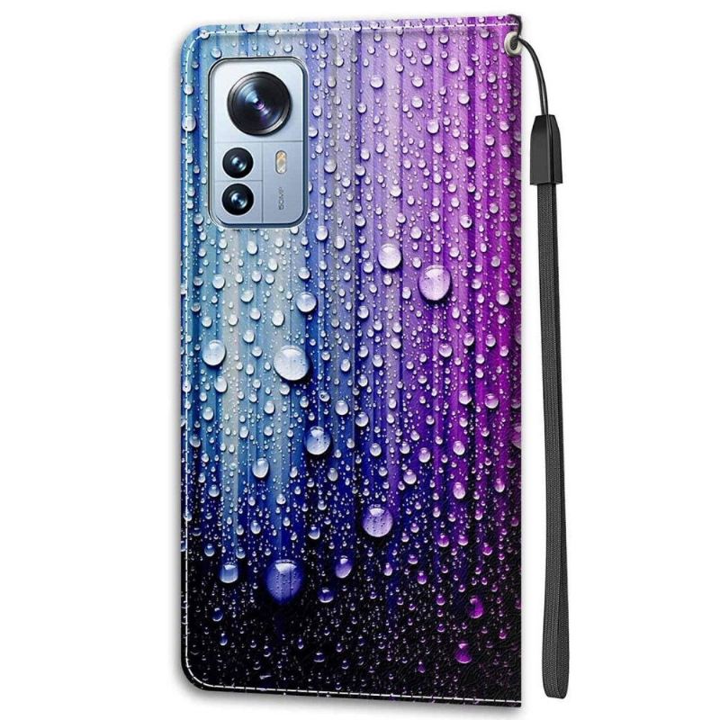 Lederhüllen Für Xiaomi 12 Pro Wassertropfen