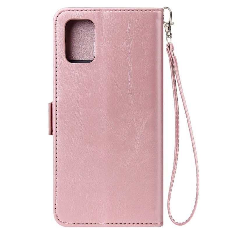 Case Für Samsung Galaxy A51 Flip Case Ledereffekt Mit Riemen