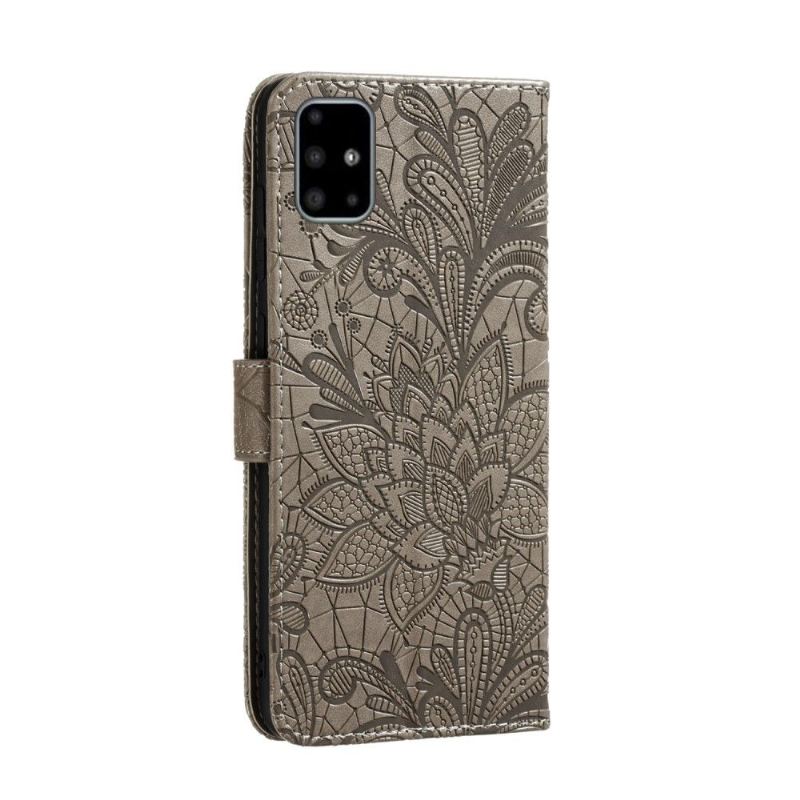 Case Für Samsung Galaxy A51 Flip Case Spitzenstil