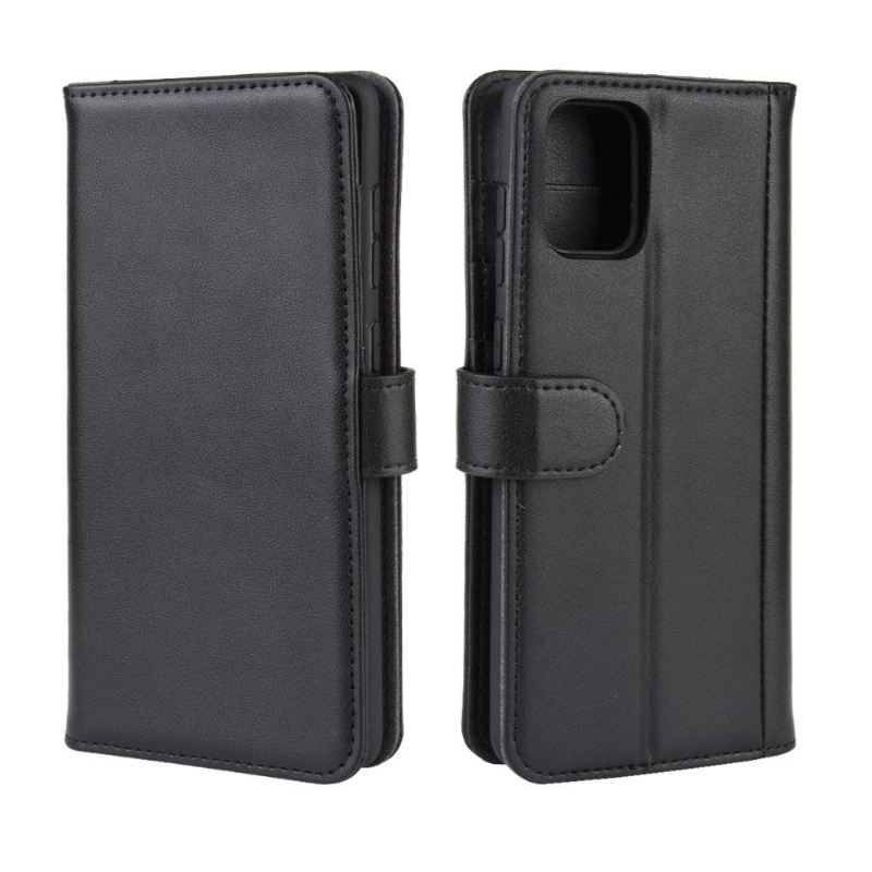 Flip Case Für Samsung Galaxy A51 Kartenetui Aus Premium-leder – Schwarz