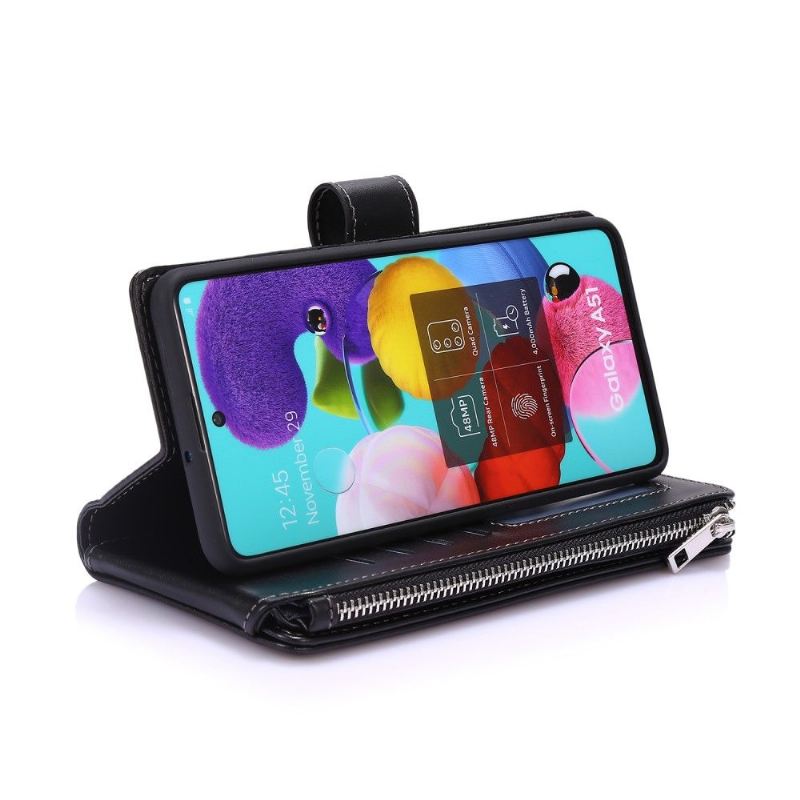 Flip Case Für Samsung Galaxy A51 Multi-compartment-unterstützung