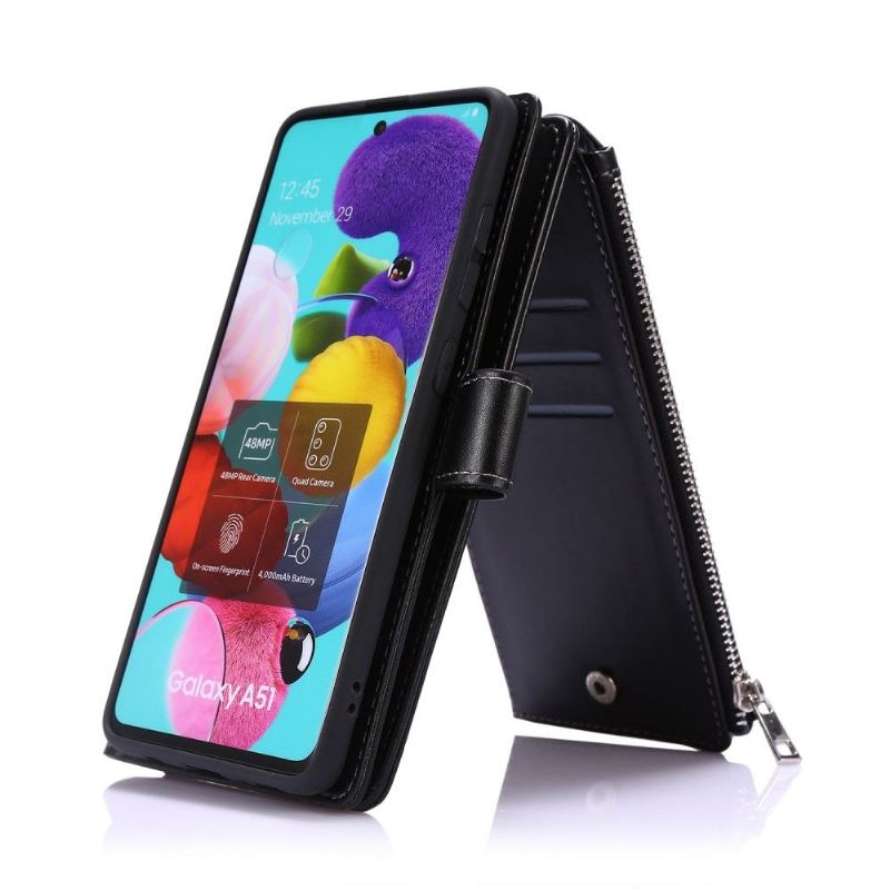 Flip Case Für Samsung Galaxy A51 Multi-compartment-unterstützung