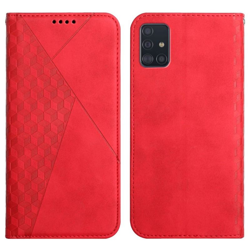 Flip Case Für Samsung Galaxy A51 Würfelgeometrie