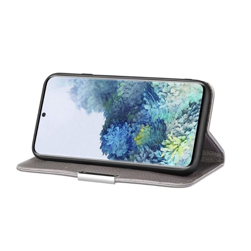 Handyhülle Für Samsung Galaxy A51 Flip Case Genarbtes Kunstleder