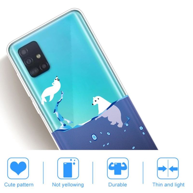 Handyhülle Für Samsung Galaxy A51 Schutzhülle Seehund Und Eisbär