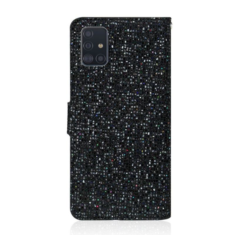 Lederhüllen Für Samsung Galaxy A51 Glitter-kartenhalter