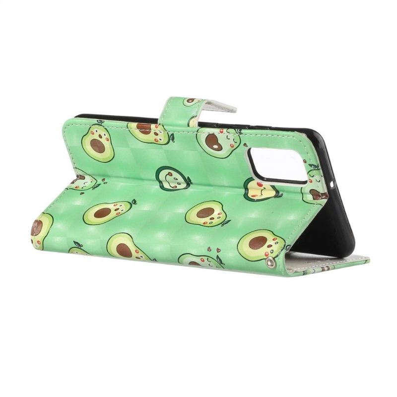 Lederhüllen Für Samsung Galaxy A51 Kawaii-avocado