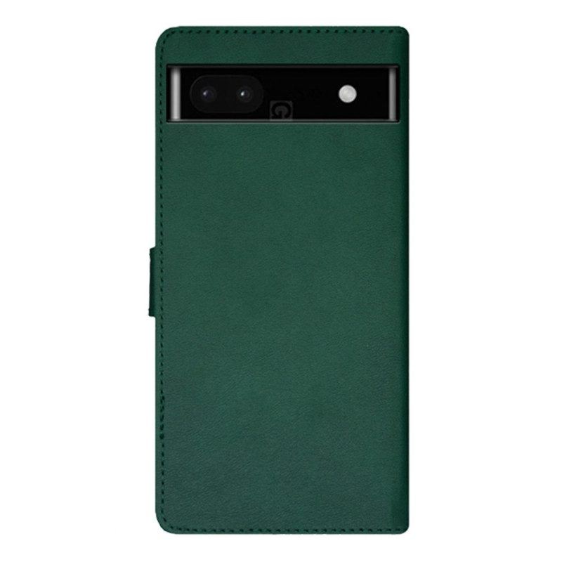 Flip Case Für Google Pixel 7A Zweifarbiges Idewei