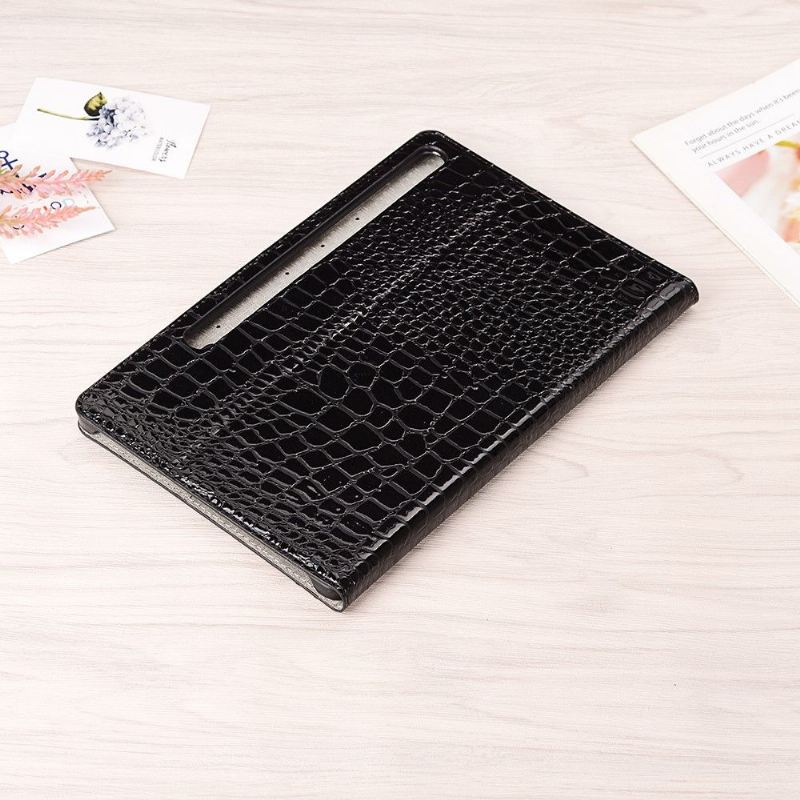 Flip Case Für Samsung Galaxy Tab S6 Kunstleder Mit Krokodileffekt