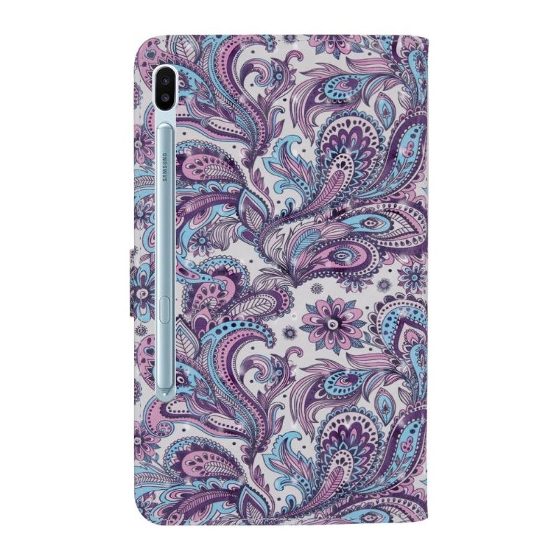 Flip Case Für Samsung Galaxy Tab S6 Paisley-blume