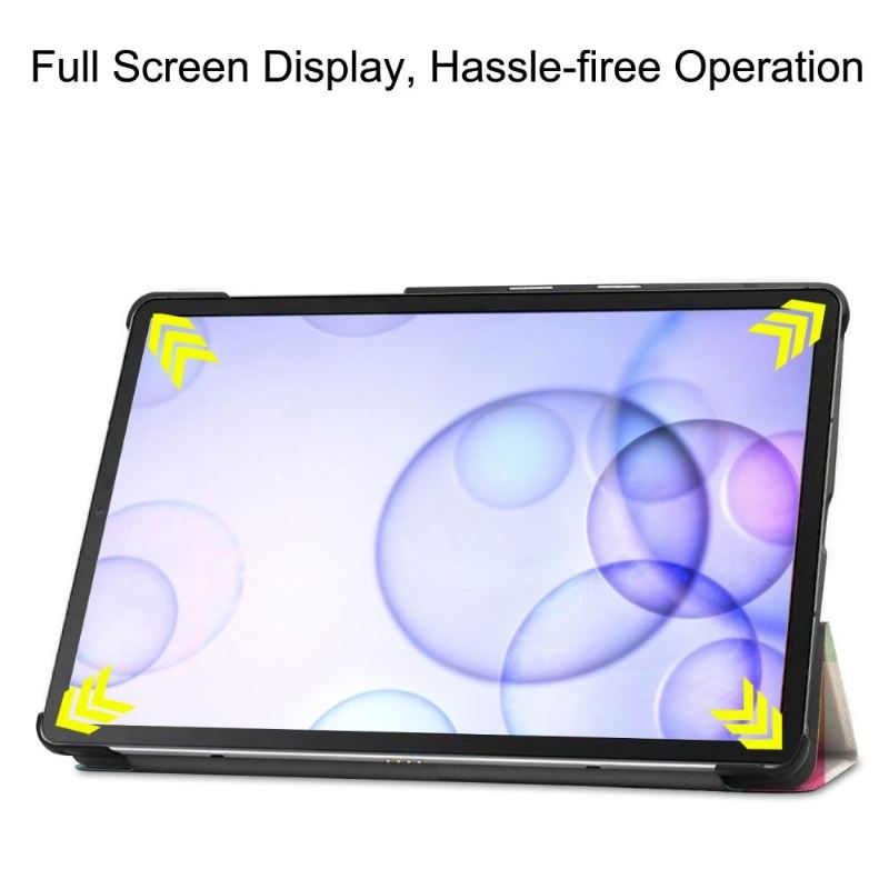 Handyhülle Für Samsung Galaxy Tab S6 Schutzhülle Flip Case Intelligente Farbige Kacheln