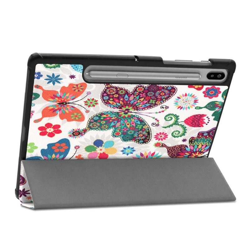 Hülle Für Samsung Galaxy Tab S6 Flip Case Clevere Schmetterlinge Und Blumen