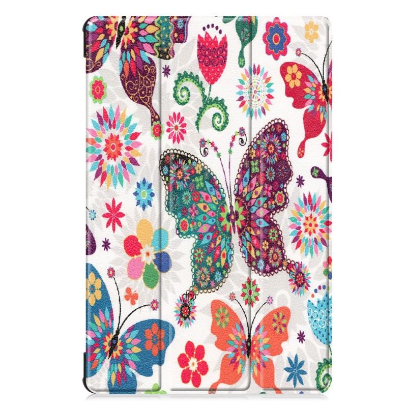 Hülle Für Samsung Galaxy Tab S6 Flip Case Clevere Schmetterlinge Und Blumen