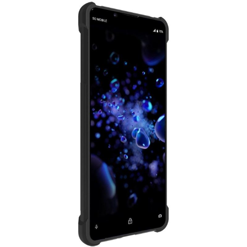 Handyhülle Für Sony Xperia 10 II Class Protect Stoßfest - Schwarzes Metall