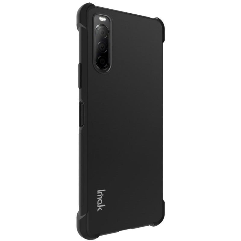 Handyhülle Für Sony Xperia 10 II Class Protect Stoßfest - Schwarzes Metall